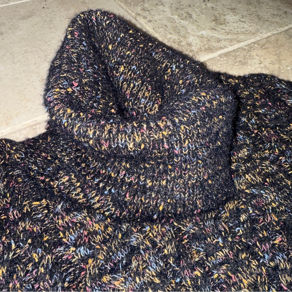 Zara Knit cropped turtleneck funnel neck sweater -super soft